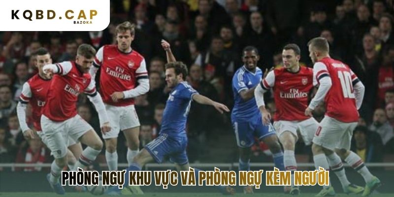 Tổ chức phòng ngự khu vực hiệu quả trong bóng đá so với kèm người